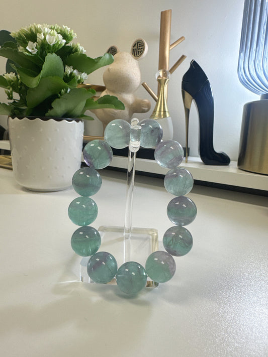 Mint Wave Fluorite Bracelet