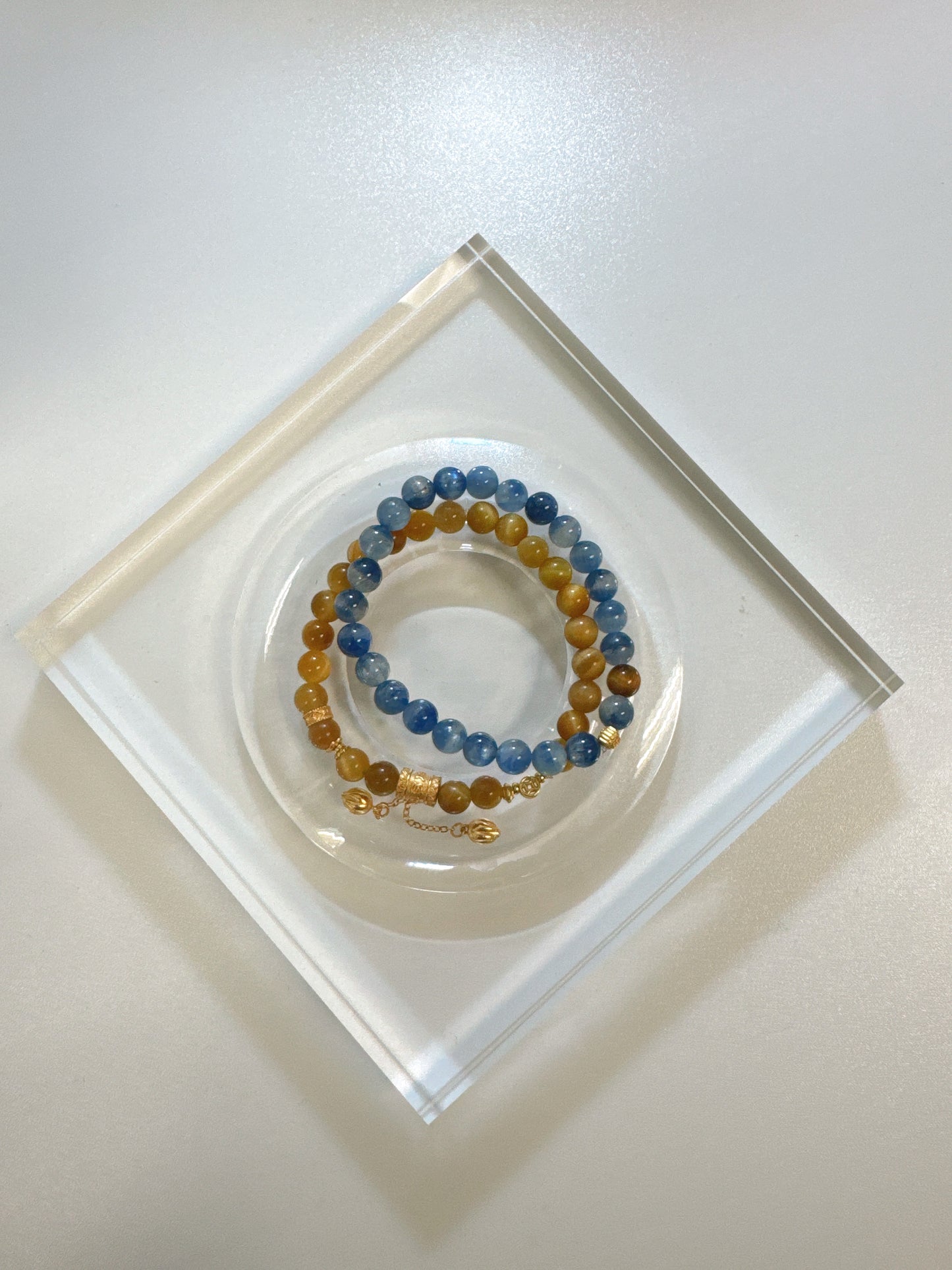 Kyanite + Golden Tiger Eye Energy Bracelet