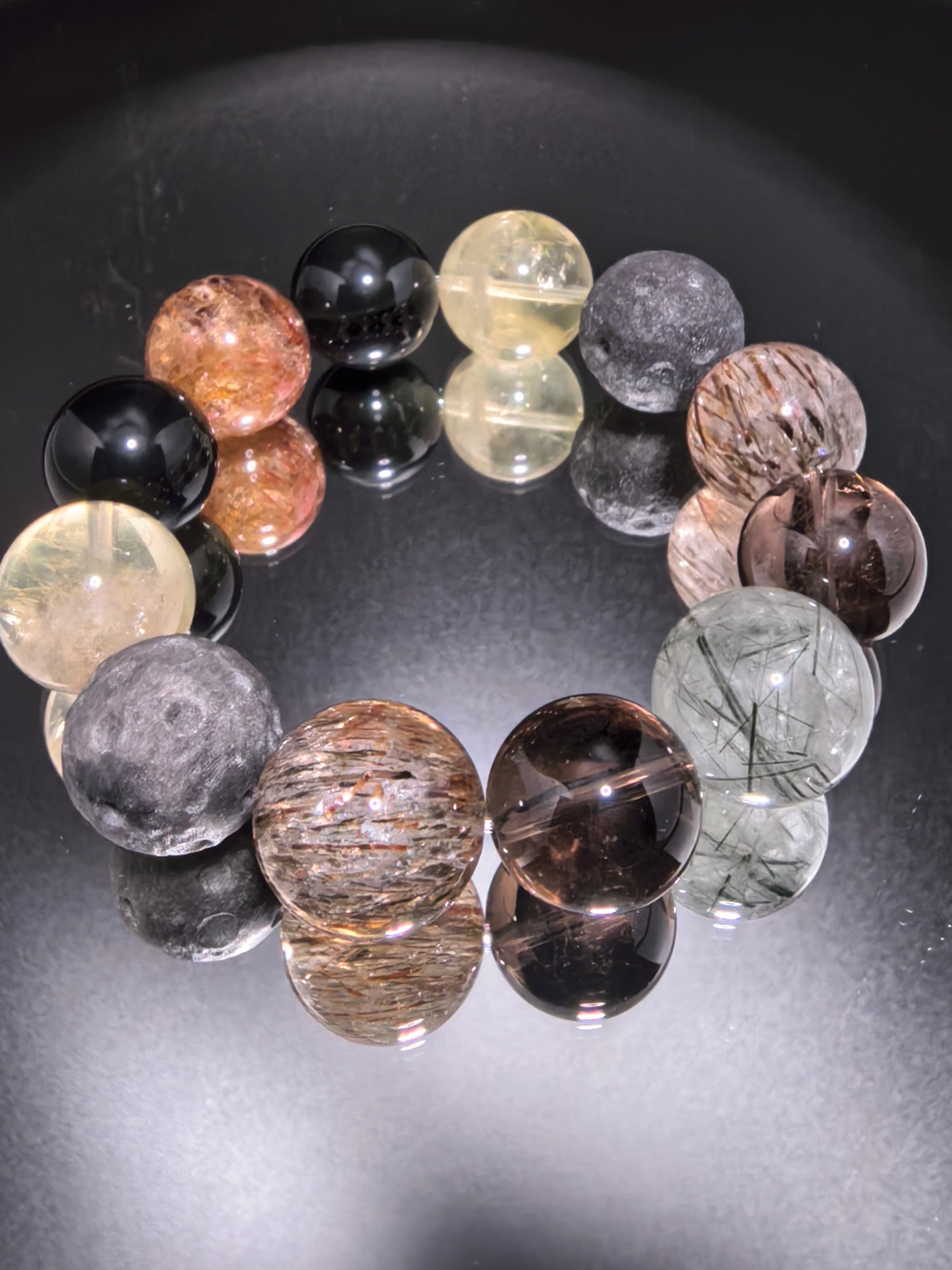 Multi-Gem Crystal Bracelet
