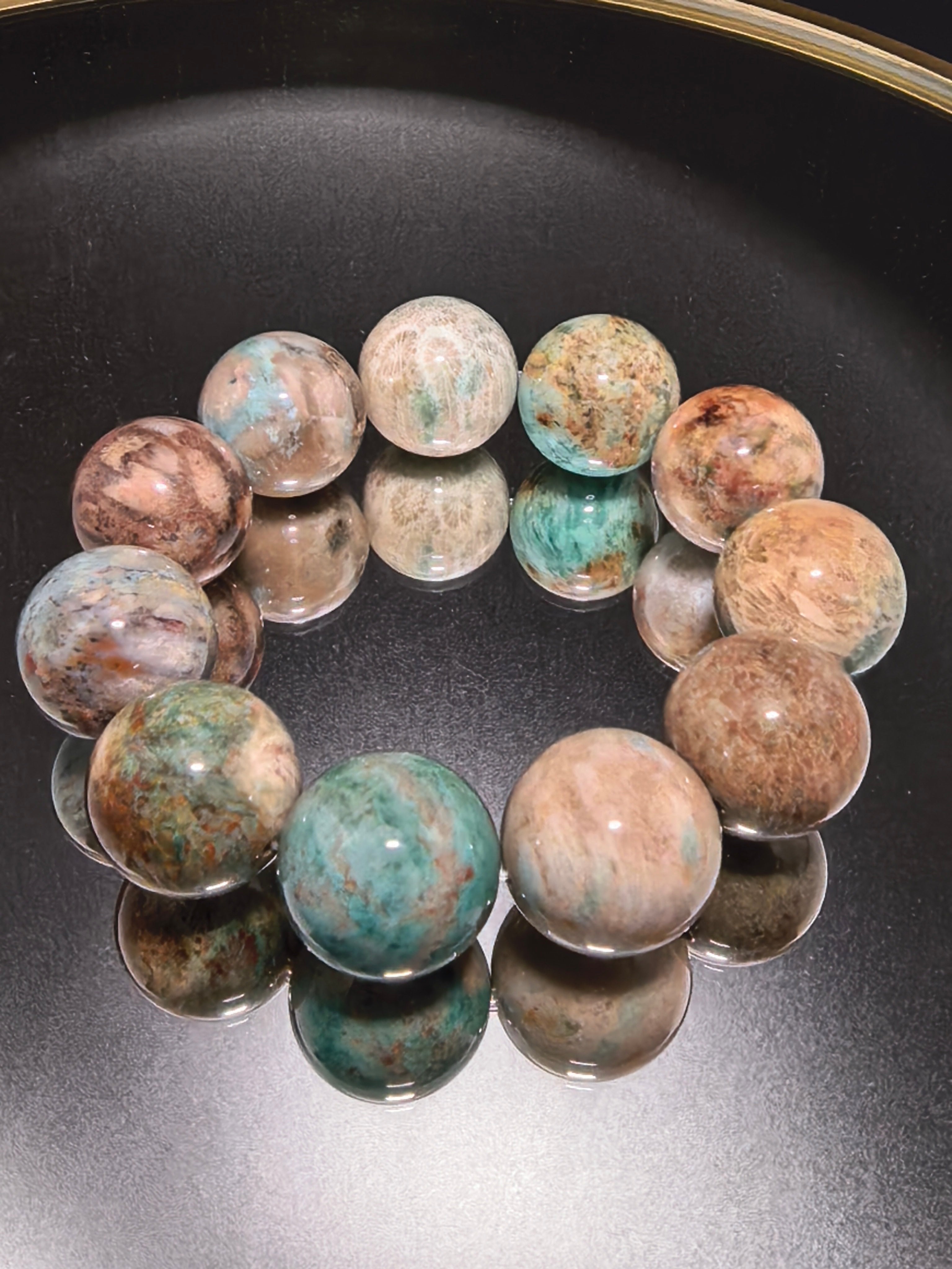 Green Chrysanthemum Agate