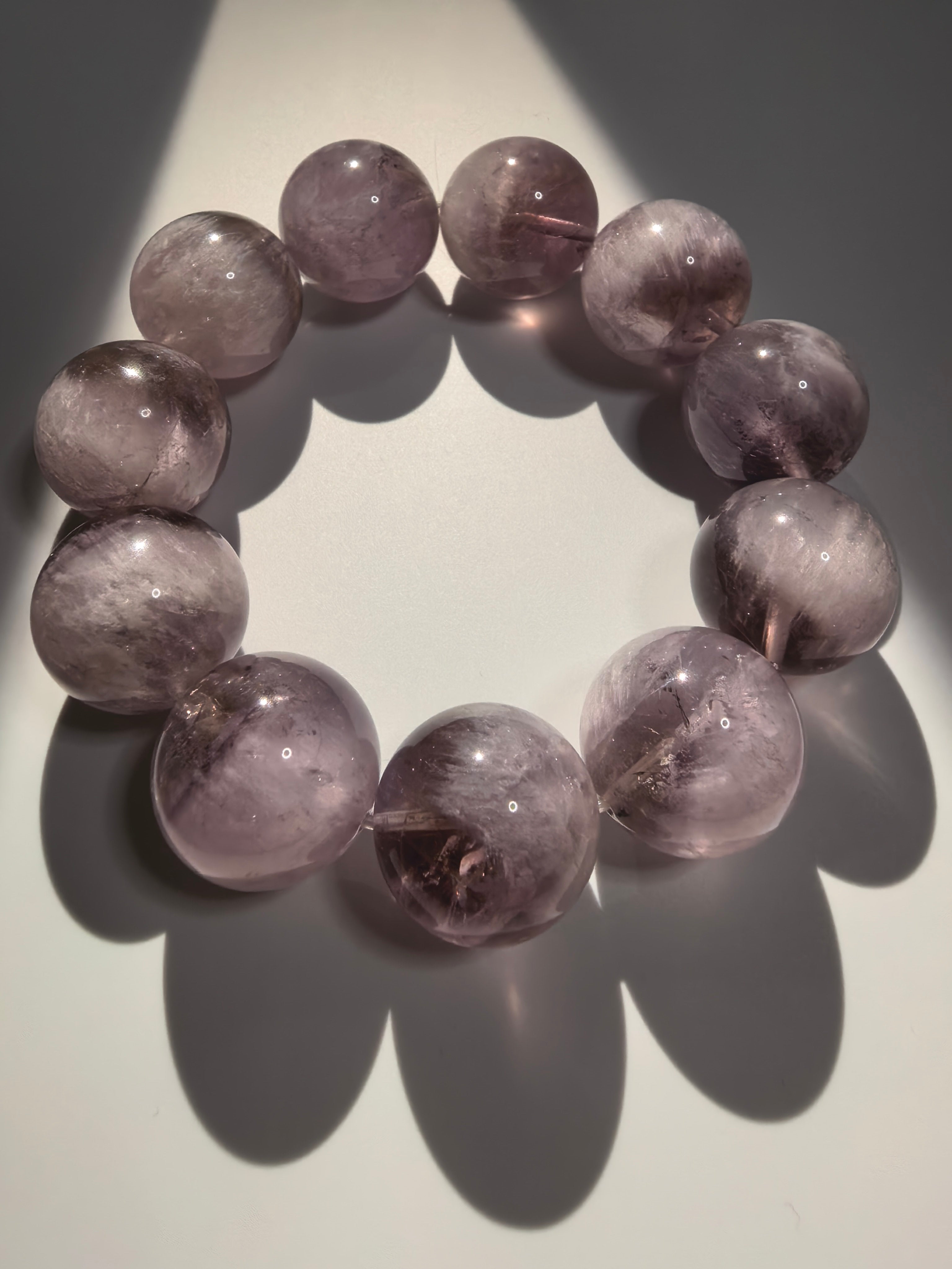 Half-Basin Purple Rutilated Quartz