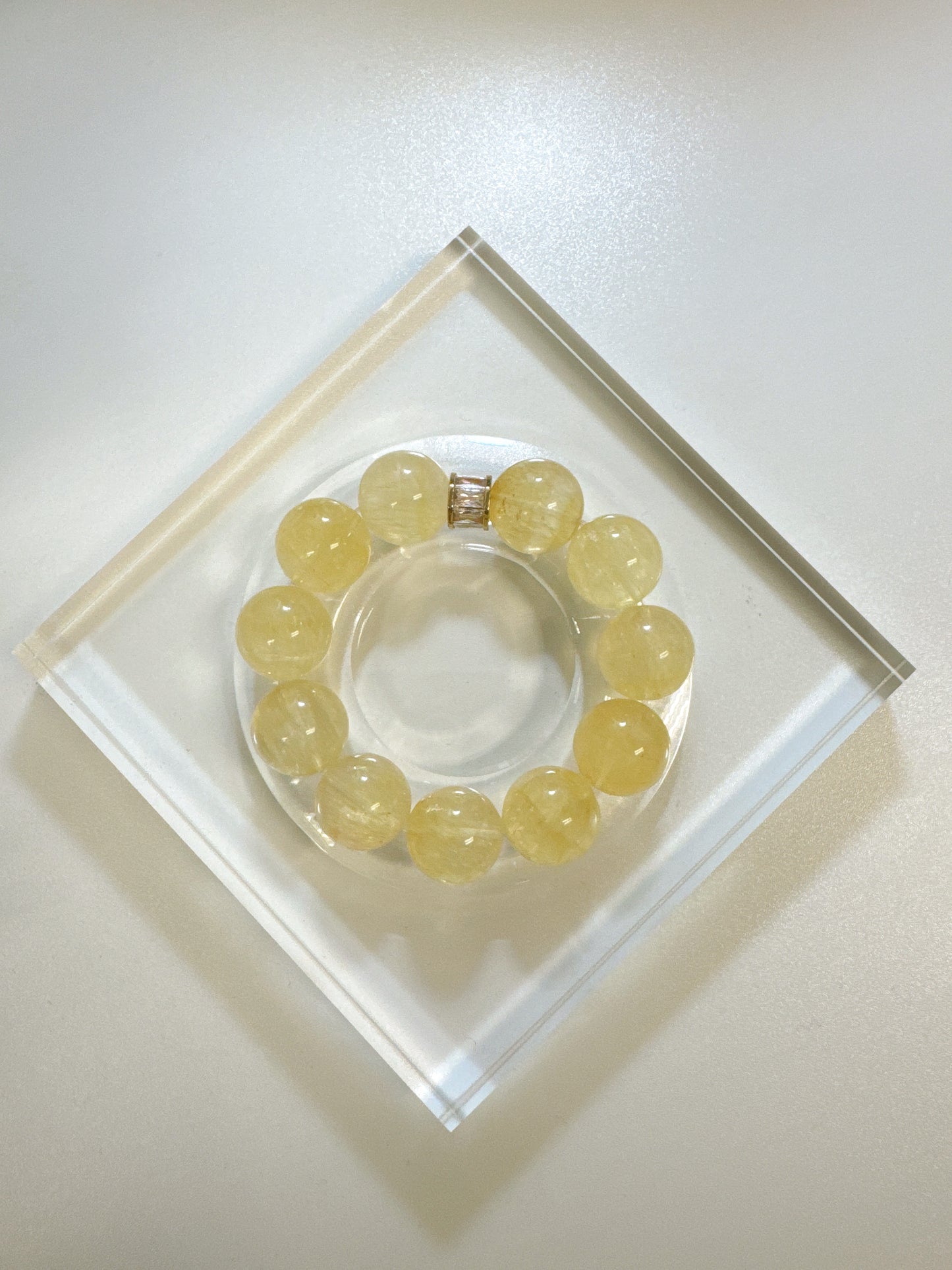Golden Phantom Fluorite Bracelet