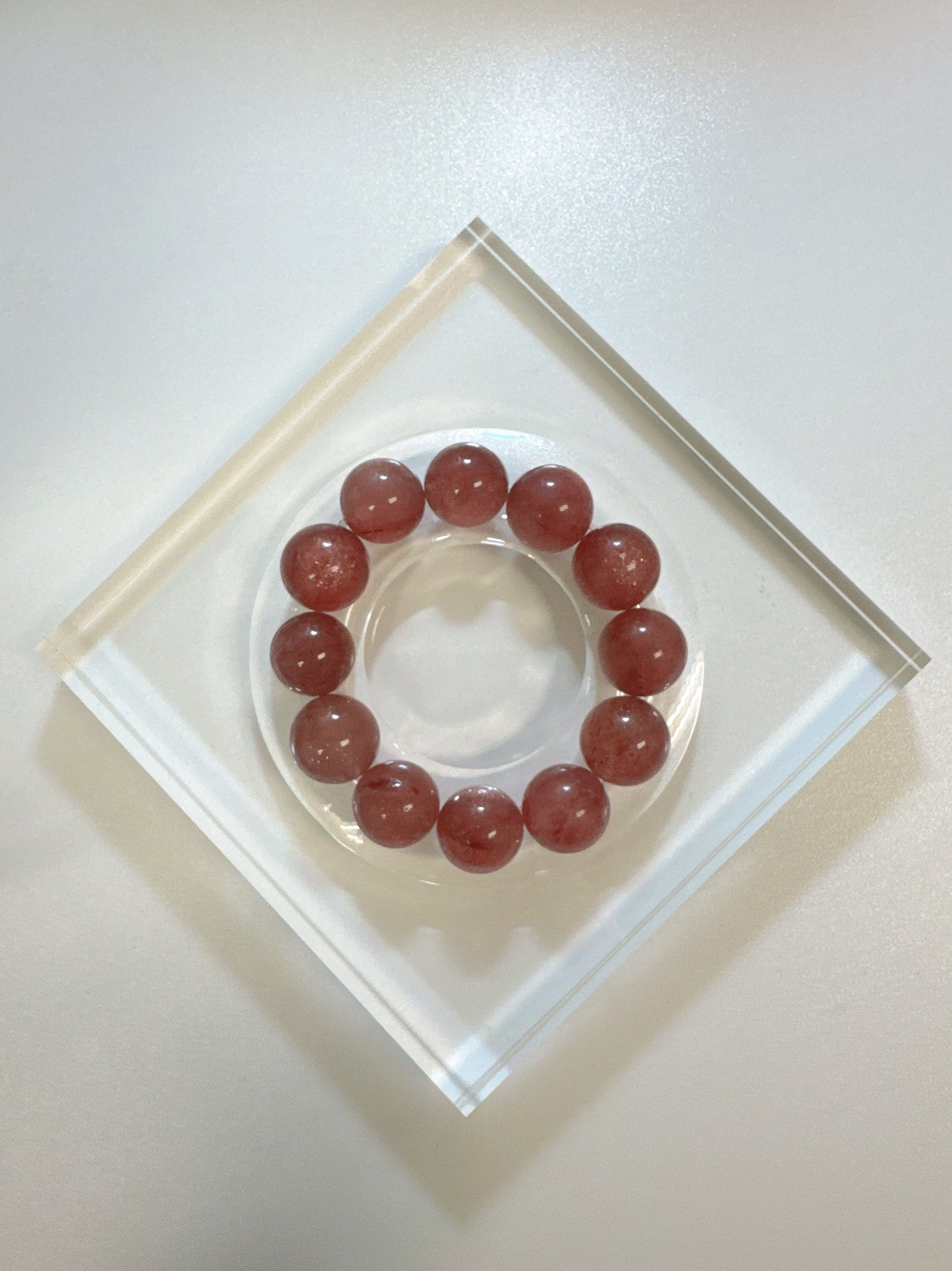 Natural Strawberry Quartz Bracelet